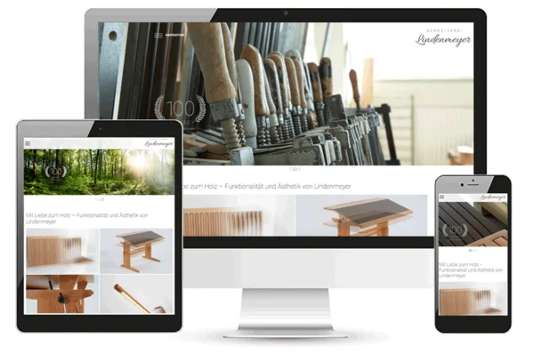 Website Schreinerei "go-digital" gefördert