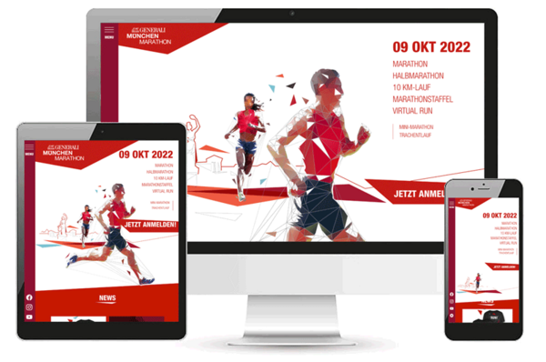 Website und App München Marathon